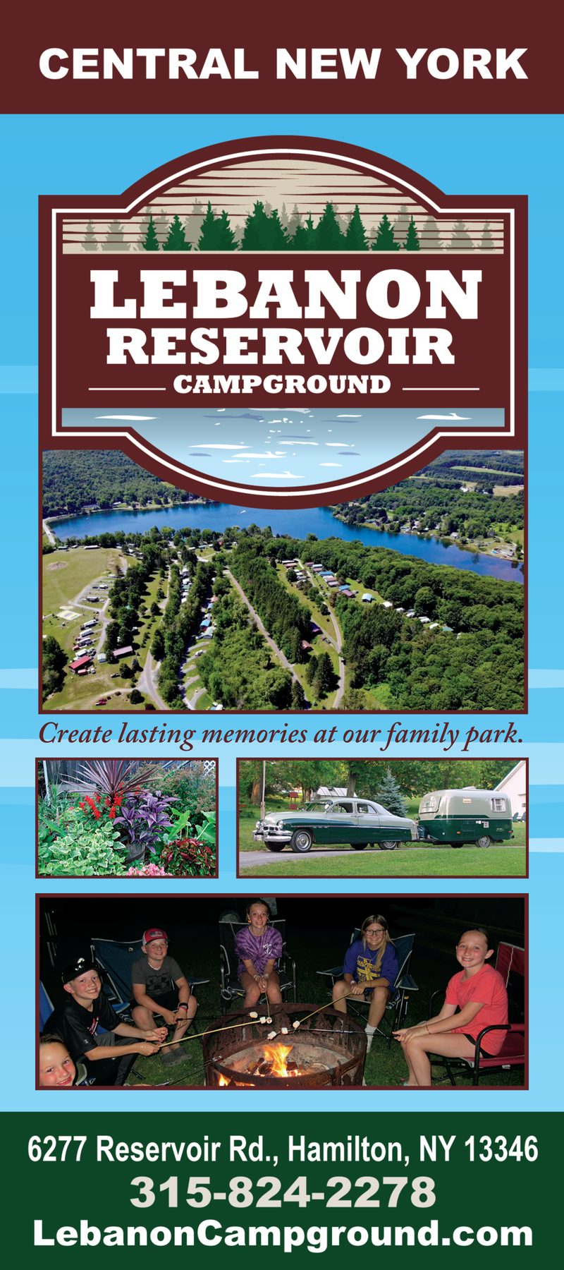 Lebanon Reservoir rack card, 2023